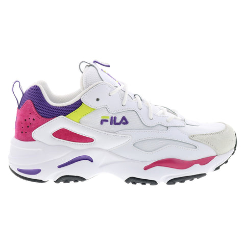 Fila Ray Tracer 5RM01572-152 Womens White Leather Lifestyle Sneakers Shoes