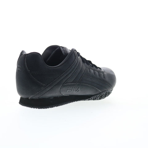Fila Memory Elleray 5 Slip Resistant Womens Black Athletic Work Shoes