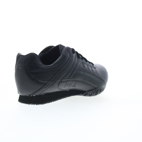 Fila Memory Elleray 5 Slip Resistant Womens Black Athletic Work Shoes