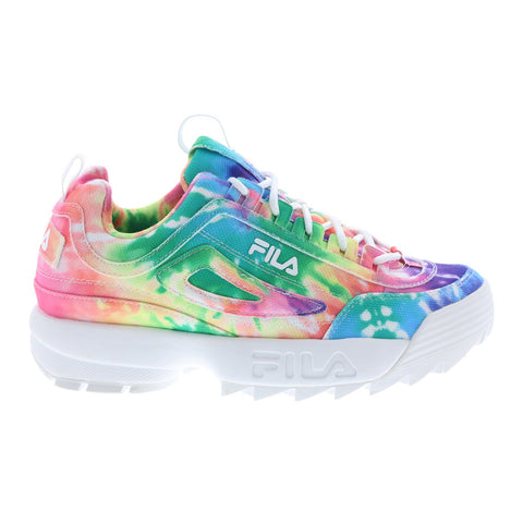 Fila Disruptor II Tie Dye 5XM00819-775 Womens Blue Lifestyle Sneakers Shoes