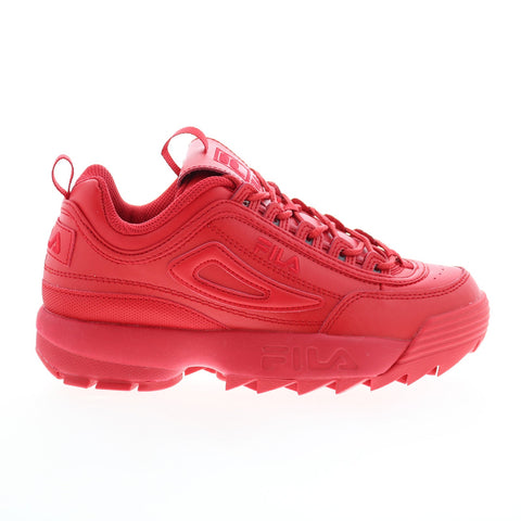 Fila Disruptor II Premium 5XM01763-600 Womens Red Lifestyle Sneakers Shoes
