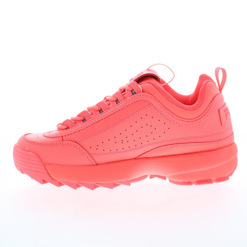 Fila Disruptor II Premium 5XM01763-601 Womens Red Lifestyle Sneakers Shoes