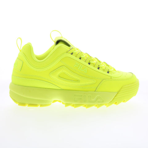 Fila Disruptor II Premium 5XM01763-700 Womens Yellow Lifestyle Sneakers Shoes