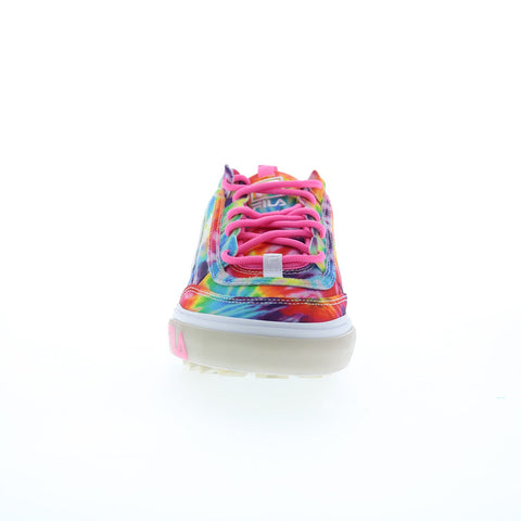 Fila Disruptor II Vulcanized Womens Pink Canvas Lifestyle Sneakers Shoes