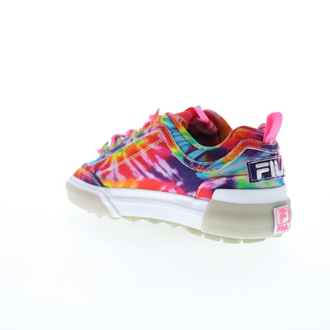 Fila Disruptor II Vulcanized Womens Pink Canvas Lifestyle Sneakers Shoes