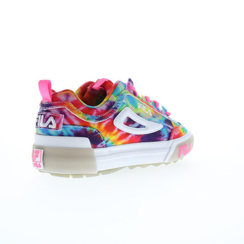Fila Disruptor II Vulcanized Womens Pink Canvas Lifestyle Sneakers Shoes