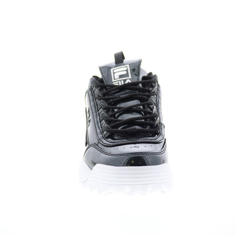 Fila Disruptor II Shine Metallic Womens Black Lifestyle Sneakers Shoes