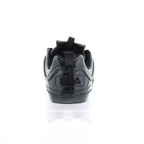 Fila Disruptor II Shine Metallic Womens Black Lifestyle Sneakers Shoes