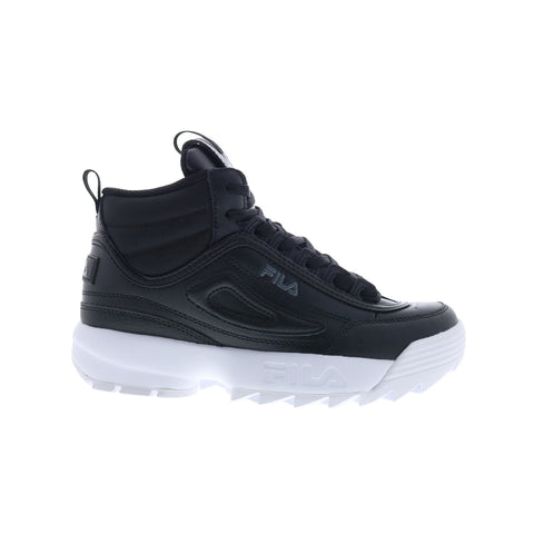 Fila Disruptor II Mid 5XM02360-013 Womens Black Lifestyle Sneakers Shoes