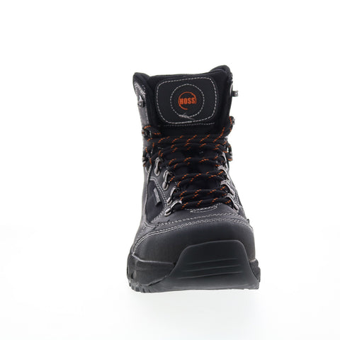 Hoss Blocker Aluminum Toe WP Mens Black Extra Wide 4E Work & Safety Boots
