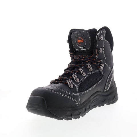 Hoss Blocker Aluminum Toe WP Mens Black Extra Wide 4E Work & Safety Boots