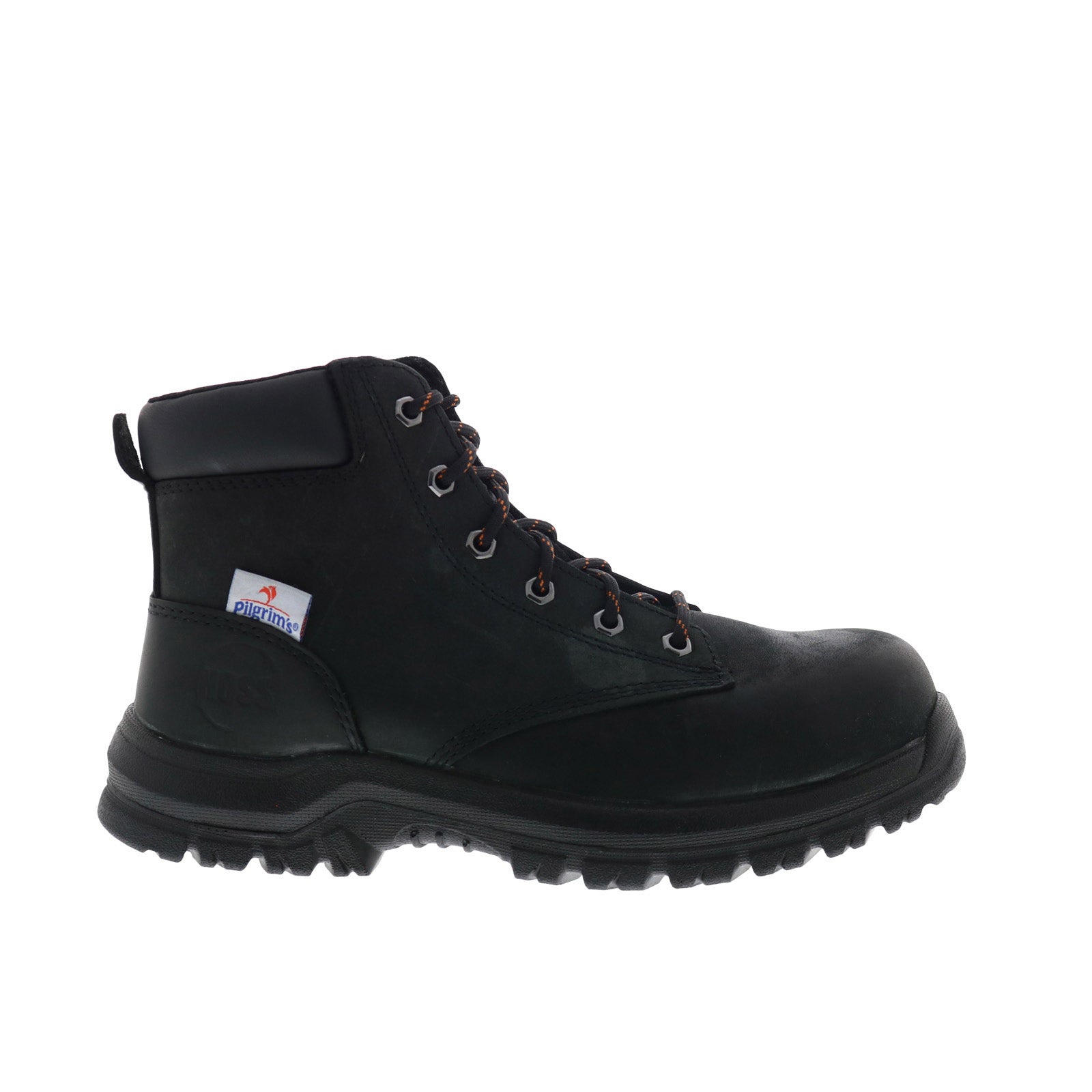 Hoss Basin 60141 Mens Black Leather Lace Up Work & Safety 