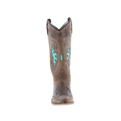 Smoky Mountain Boots Moon Bay 6016 Womens Brown Leather Western Boots