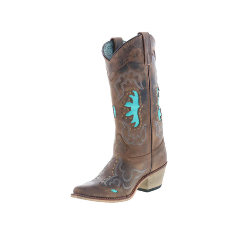 Smoky Mountain Boots Moon Bay 6016 Womens Brown Leather Western Boots