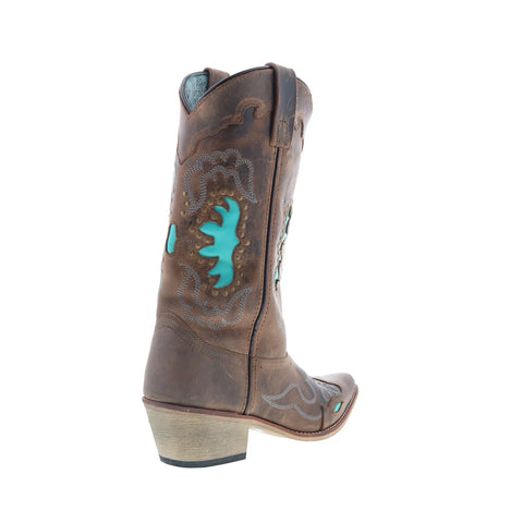 Smoky Mountain Boots Moon Bay 6016 Womens Brown Leather Western Boots
