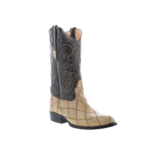 Wild West Ostrich Leg Boots XXX-Toe 601911 Mens Brown Cowboy Western Boots