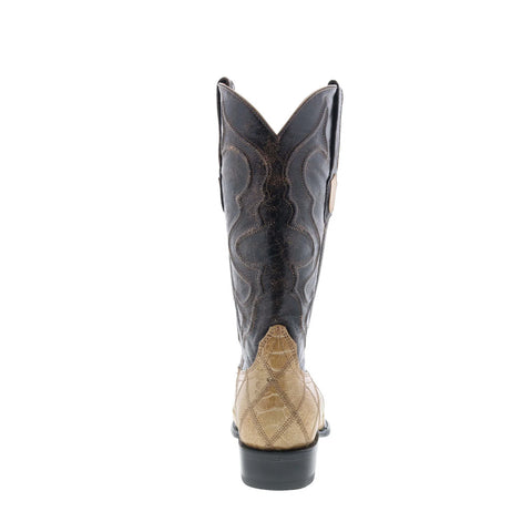Wild West Ostrich Leg Boots XXX-Toe 601911 Mens Brown Cowboy Western Boots