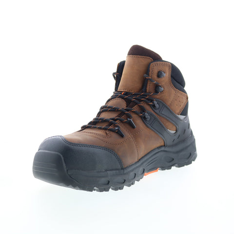 Hoss Stomp Aluminum Toe Waterproof Mens Brown Extra Wide Work & Safety Boots