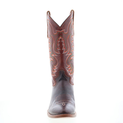 Outlaw Snip Toe 60206 Mens Brown Leather Slip On Western Boots