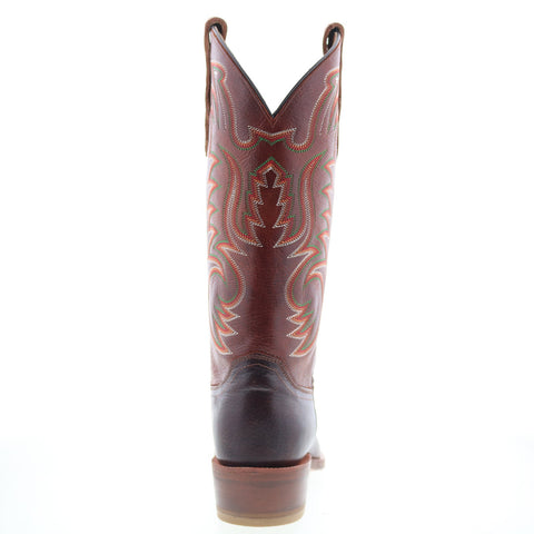 Outlaw Snip Toe 60206 Mens Brown Leather Slip On Western Boots