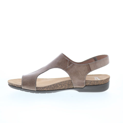 Dansko Reece 6024-795300 Womens Brown Leather Strap Slingback Sandals Shoes
