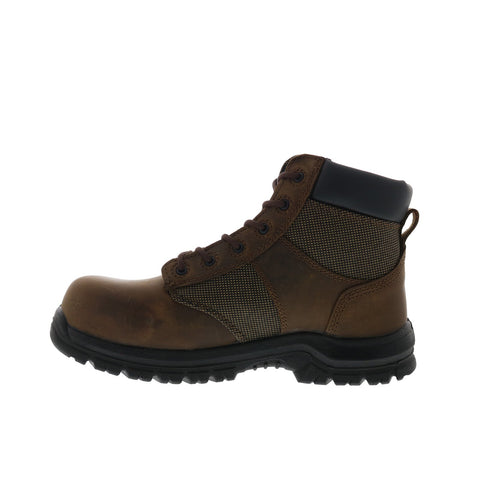 Hoss Mason 60245 Mens Brown Wide Leather Lace Up Work & Safety Boots