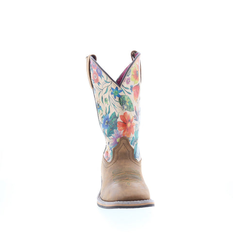 Smoky Mountain Boots Blossom Square Toe 6024 Womens Brown Western Boots