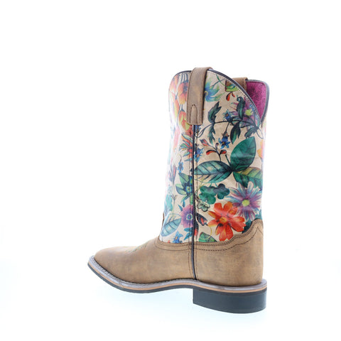 Smoky Mountain Boots Blossom Square Toe 6024 Womens Brown Western Boots
