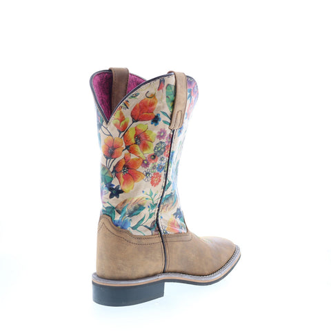 Smoky Mountain Boots Blossom Square Toe 6024 Womens Brown Western Boots