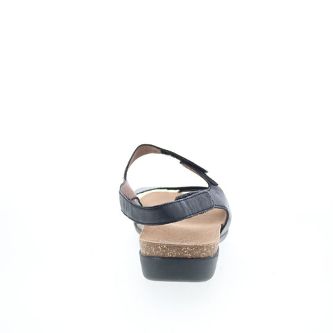 Dansko Ronda 6027-470200 Womens Black Leather Strap Sandals Shoes