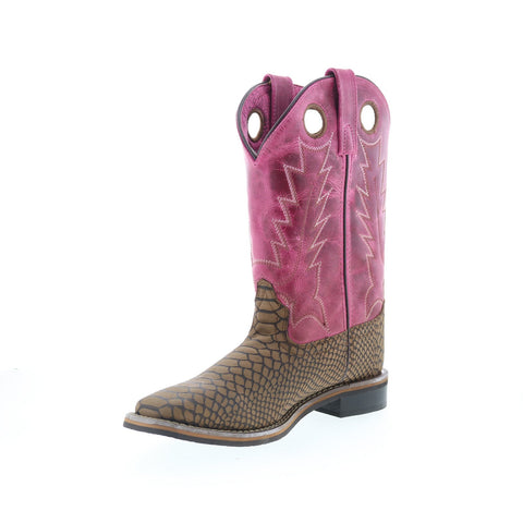 Smoky Mountain Boots Viper 6029 Womens Brown Leather Slip On Western Boots