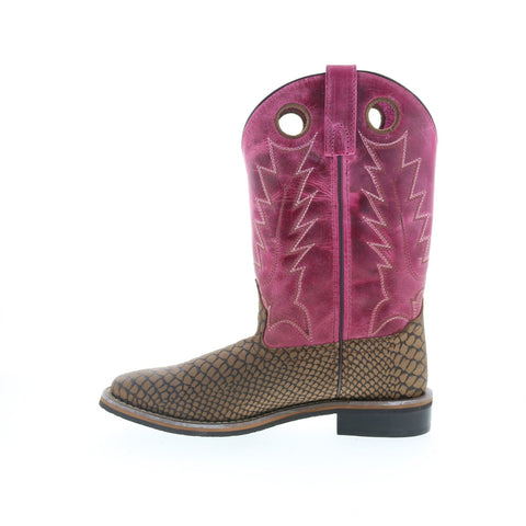 Smoky Mountain Boots Viper 6029 Womens Brown Leather Slip On Western Boots