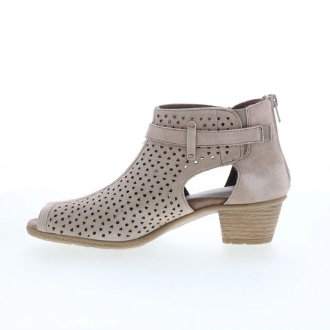 Earth Marietta Seren 603142W-1SDE Womens Gray Suede Ankle & Booties Boots