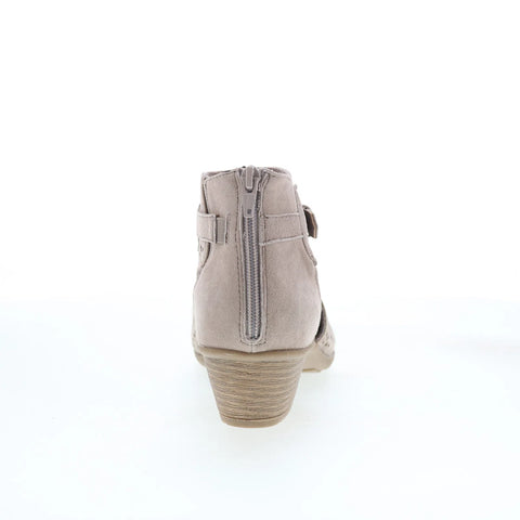 Earth Marietta Seren 603142W-1SDE Womens Gray Suede Ankle & Booties Boots