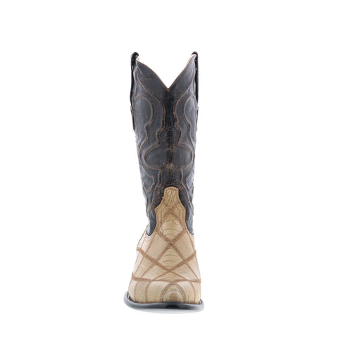 Wild West Ostrich Leg Boots XXX-Toe 603511 Mens Brown Cowboy Western Boots