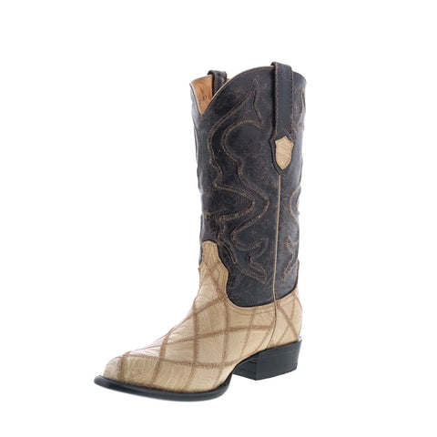 Wild West Ostrich Leg Boots XXX-Toe 603511 Mens Brown Cowboy Western Boots