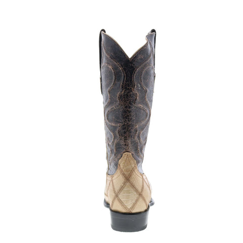 Wild West Ostrich Leg Boots XXX-Toe 603511 Mens Brown Cowboy Western Boots
