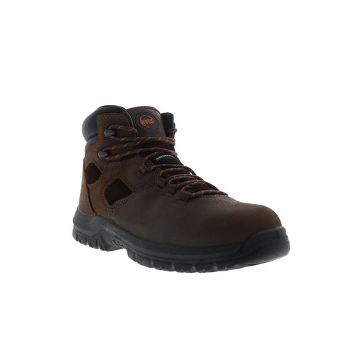 Hoss Lorne Soft Toe 60473 Mens Brown Leather Lace Up Work & Safety Boots