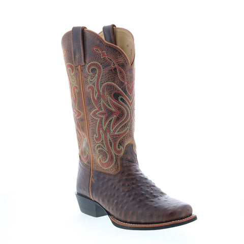Smoky Mountain Boots Belle Ostrich Print 6053 Womens Brown Western Boots