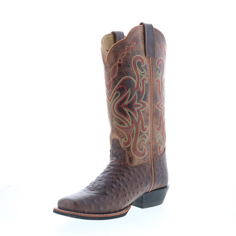 Smoky Mountain Boots Belle Ostrich Print 6053 Womens Brown Western Boots