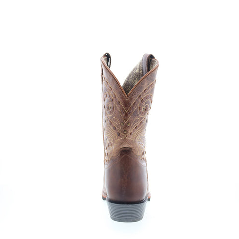 Smoky Mountain Boots  Shelby Leather Square Toe Womens Brown Wide Boots
