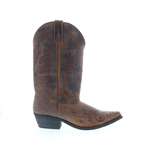 Smoky Mountain Boots Jolene 6072 Womens Brown Wide Leather Western Boots