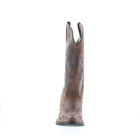 Smoky Mountain Boots Jolene 6072 Womens Brown Wide Leather Western Boots