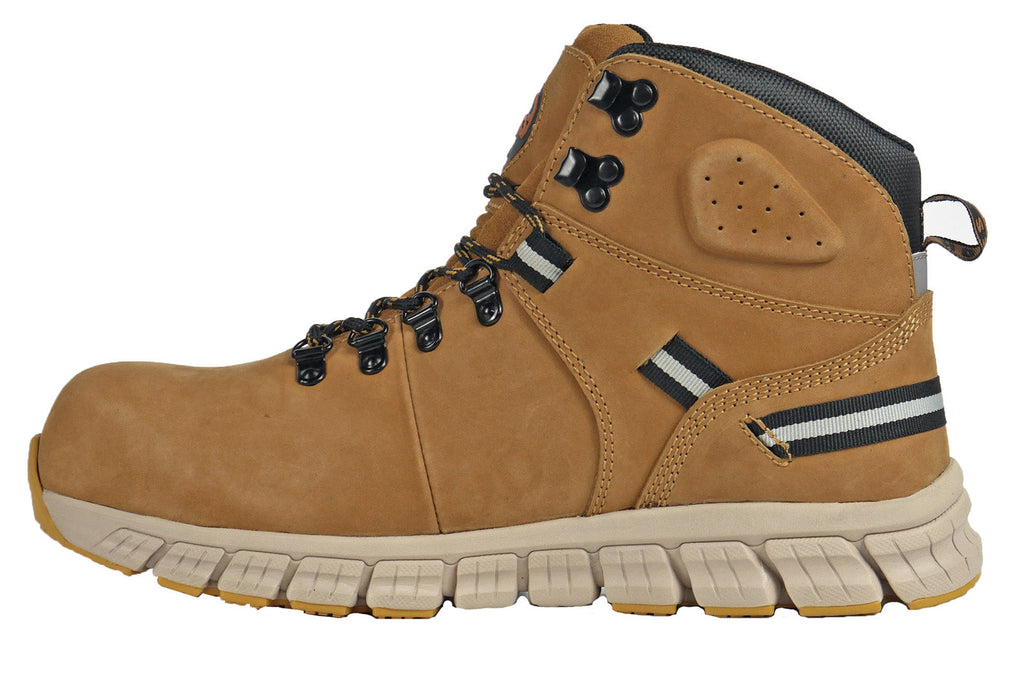 Hoss Ticker Composite Toe Waterproof Mens Brown Wide Work & Safety Boo ...