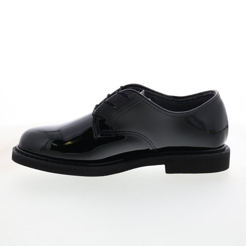 Altama O2 High Gloss Oxford 609211 Womens Black Wide Oxfords Plain Toe Shoes