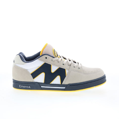 Emerica OG-1 6101000152264 Mens Beige Suede Skate Inspired Sneakers Shoes