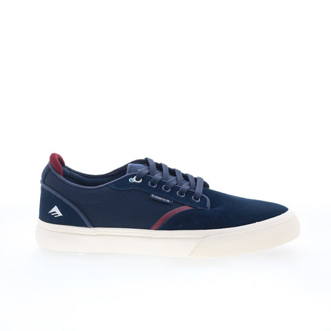 Emerica Dickson 6102000130425 Mens Blue Suede Skate Inspired Sneakers Shoes