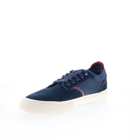 Emerica Dickson 6102000130425 Mens Blue Suede Skate Inspired Sneakers Shoes