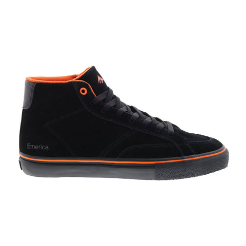 Emerica Omen Hi X Biltwell Mens Black Suede Skate Inspired Sneakers Shoes