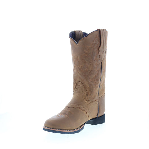 Smoky Mountain Boots Showdown 6136 Womens Brown Leather Slip On Western Boots